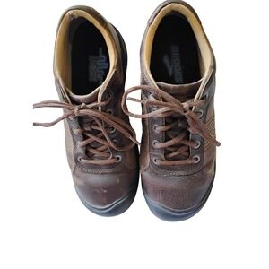 KEEN Mens‎ Brown Leather Casual Oxford Shoes Lace Up Comfort Walking